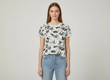 navy t shirty: Tally Weijl, T-shirt damski, rozmiar S