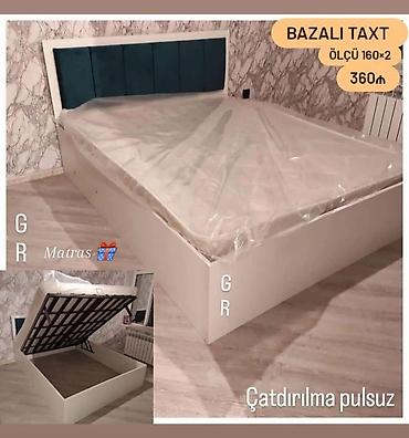 Çarpayılar: Yeni, İkinəfərlik çarpayı, Bazasız, Matras ilə — 21