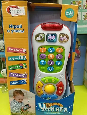 месяц: Детская обучающая игрушка «Умняга» — музыкальный пульт - Возраст — 3