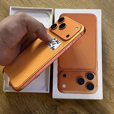 iphone 2 sim: IPhone 17 Pro Max, Б/у, 512 ГБ, Оранжевый, Защитное стекло, Чехол, Кабель, 100 % — 3