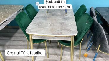 metbex masa ve oturacaqlar: Mətbəx üçün, Yeni, 4 stul, Türkiyə