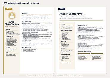 Digər xidmətlər: CV-niz sizin haqqınızda ilk təəssüratdır. Çox vaxt məhz CV qərar — 1