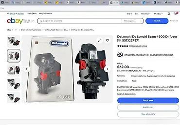 Aparati za kafu: De’Longhi Infuser – varjača/br brewing jedinica za potpuno automatske — 7