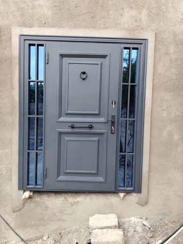 Həyət darvazaları: Dəmir Həyət darvazası, Jalüz, Avtomatik, Qapı ilə, rəng - Boz — 4