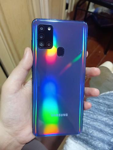asus rog srtix: Samsung Galaxy A21S, rəng - Mavi, Barmaq izi — 1