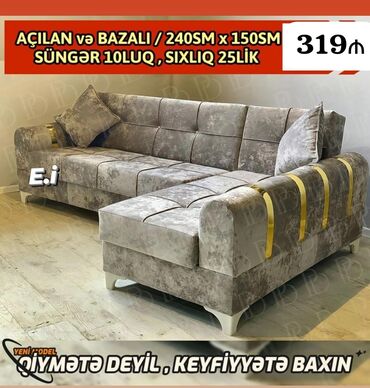 2 əl divanlar: Künc divan, Yeni, Açılan, Bazalı, Şəhərdaxili pulsuz çatdırılma