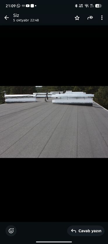 Dam işləri: Bitum əsaslı rulon örtüyü ilə dam izolyasiyası xidməti - Ploski və — 4