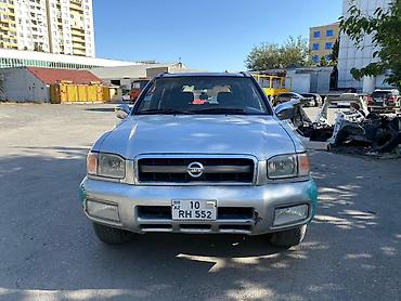 turbo az topaş: Nissan pathfinder - Kuzov: gümüş rəng, yüksək klirens, yan — 4