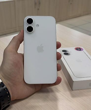IPhone 16, 128 GB, Ağ, Zəmanət, Simsiz şarj, Face ID lalafo.az -da IPhone 16, 128 GB, Ağ, Zəmanət, Simsiz şarj, Face ID