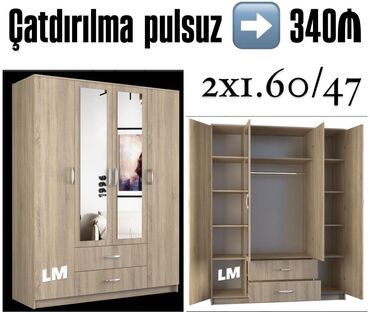 Masa və oturacaq dəstləri: Yeni, Açılan, 4 qapılı Düz dolab