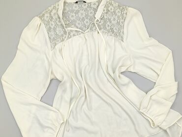 białe jedwabna bluzki: Blouse, F&F, S (EU 36), condition - Good