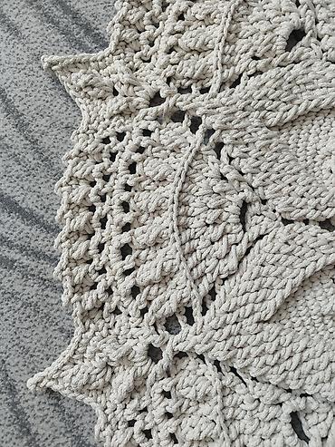 fabric case: Вязаные круглые ковры ручной работы - Материал: толстый полиэфирный — 4