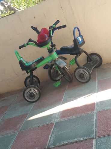 mini qaçış aparatı: Uşaq üçtəkərli velosipedləri – 2 ədəd - Model: pedallı üçtəkərli uşaq