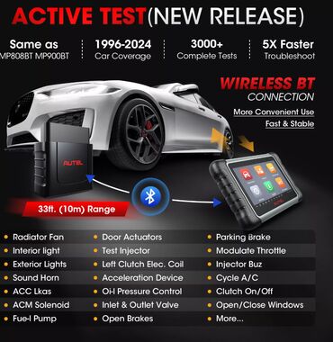 Alati za automobile: AUTEL MaxiCOM MK808K-BT – profesionalni dijagnostički skener Autel — 8