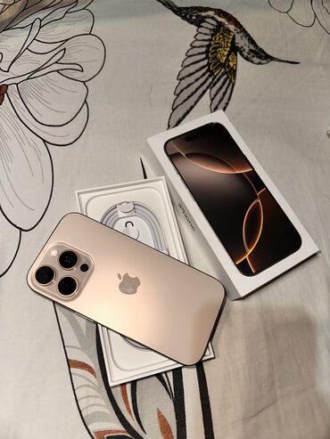 iphone xs max цена в бишкеке бу: IPhone 16 Pro, Колдонулган, 256 ГБ, Desert Titanium, Заряддоочу түзүлүш, Коргоочу айнек, Кабель, 98 %