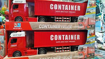 реалист: Игрушечные грузовики CITY TRUCK от LINDA - Модели: Container Truck — 1