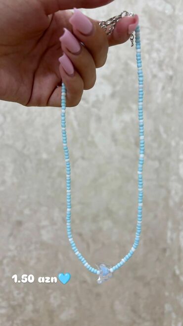 Boyunbağılar: Rəngarəng muncuq əl işi boyunbağılar. ətraflı məlumat və çatdırılma — 15