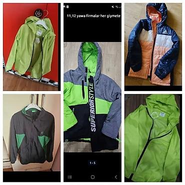 Uşaqlar üçün digər geyimlər: Uşaq geyim dəsti - Üst geyim: parlaq limon rəngində kapüşonlu — 11