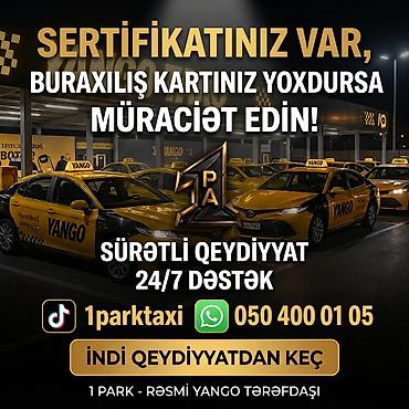 model isi axtariram: Taksi sürücüsü tələb olunur, Şəxsi nəqliyyat vasitəsi ilə, İşəmuzd ödəniş, 6 ildən artıq təcrübə — 1