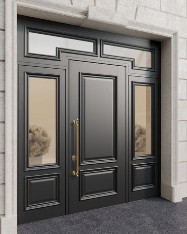 Giriş qapıları: Məhsul: Dəmir giriş qapıları (klassik dizayn) - Material: qalın — 25
