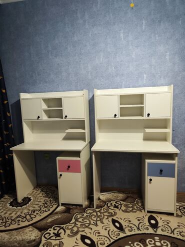 Uşaq masaları: Oğlan və qız üçün, Yeni, Siyirməli, Yazı masası, Stulsuz — 22