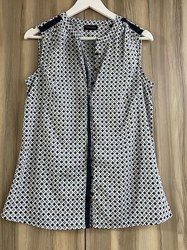 zara топ: Топ, Лен, США, Оверсайз, Укороченная модель, Асимметричная модель, Новый, S — 10