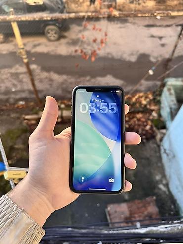 Apple iPhone: IPhone 11, 64 GB, Qara, Barmaq izi, Face ID — 13