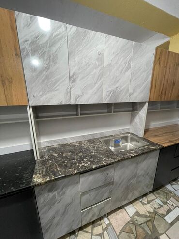 Кухонные гарнитуры: Кухонный гарнитур, Новый, цвет - Белый, ДСП, Бесплатная доставка — 10