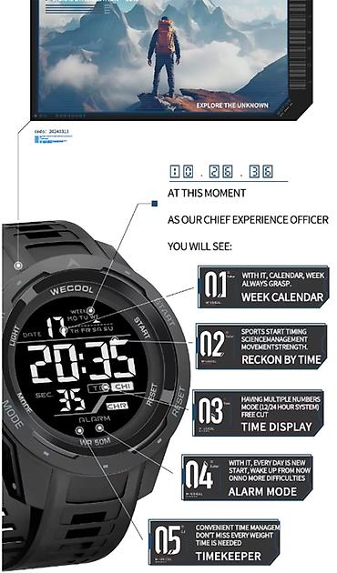 Ručni satovi: Nov ručni sat. Prečnik kućišta je 4,6 cm, širina kajša je 2,2 cm — 4