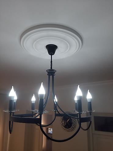antik şamdan: Çılçıraq, 8 lampa, Metal — 10