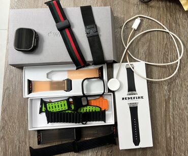 oculus plus qiyməti: Smart saat – Apple Watch üslubunda kvadrat korpuslu model (arxa