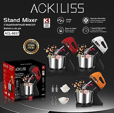 blenderlər: Ackiliss ACL-6637 Stasionar Mikserinin Xüsusiyyətləri. 🔷 Güc: 270W 🔷 — 2