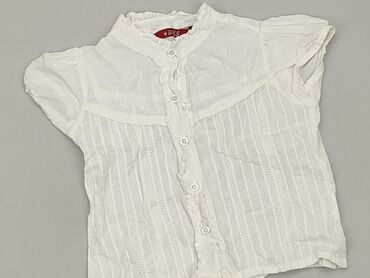 biała koszula 110: Koszula 5-6 lat, stan - Bardzo dobry, wzór - Jednolity kolor, kolor - Biały