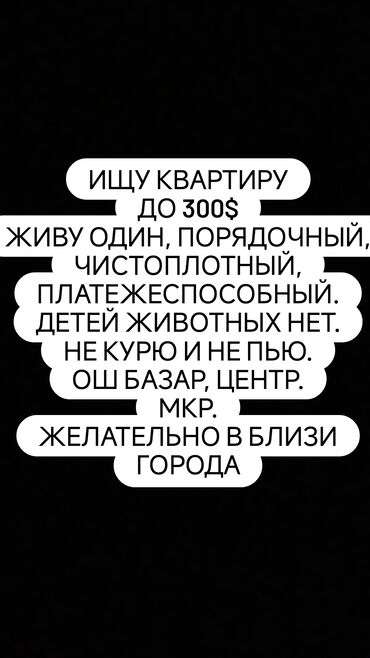 квартира ищим: 1 комната, 35 м², С мебелью