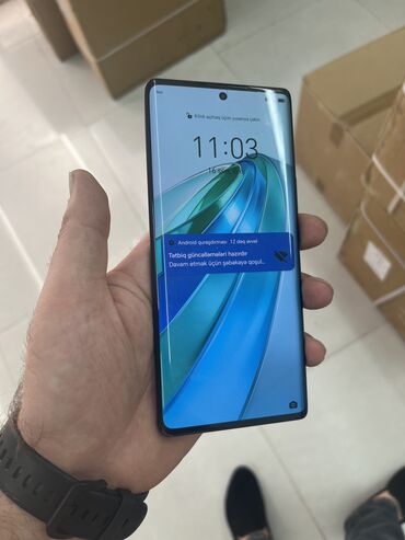 telefon satisi lalafo: Honor X9a, 256 GB, rəng - Qara, Sensor, Barmaq izi, İki sim kartlı