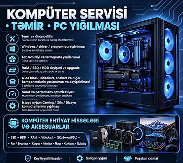 komputer mini: Komputer servisi • Təmir • PC yığılması Xidmətlər: - Sürətli — 1
