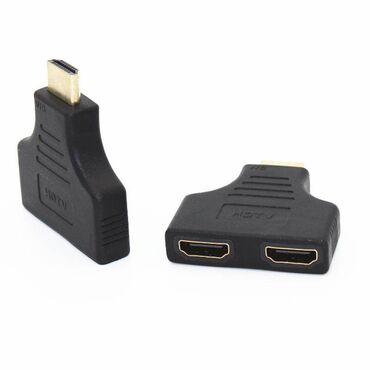 переходник: Переходник для монитора HDMI (M) - 2xHDMI (F) HDMI-сплиттер позволяет