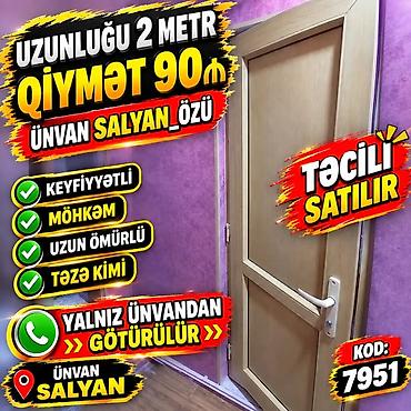 ucuz lusturlar: 2 metr uzunluğunda qapı. Sadə və səliqəli dizayna malikdir, açıq ağac — 1