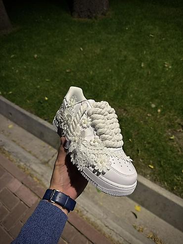 Айымдардын бут кийими: Кроссовкалар, 40, 41, 42, Nike, Жаңы, түсү - Ак — 4