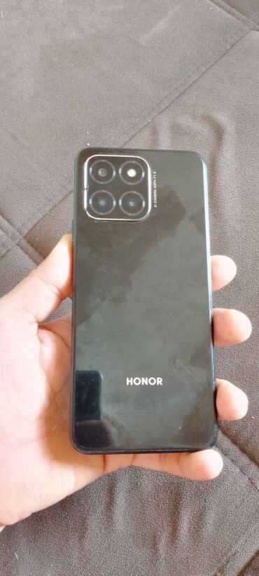 100 manata telefonlar: Honor X6, 64 GB, rəng - Qara, Barmaq izi