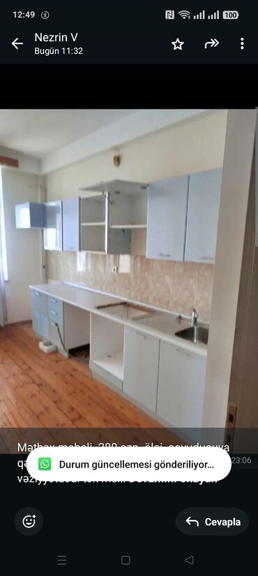 Mətbəx mebeli: Mətbəx mebeli 280 azn ölçi soyuducuya qədər 320 bütöv 3.80 sm