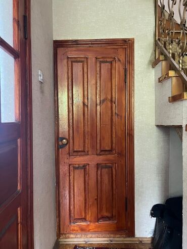 двер для дом: Дверь с окнами, Сосна, Распашная, Б/у, Самовывоз