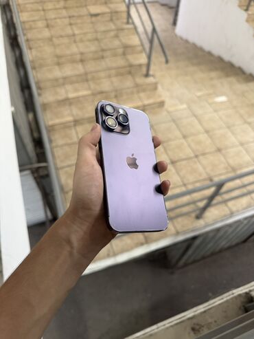 айфон 11 сиреневый: IPhone 14 Pro Max, Колдонулган, 128 ГБ, Deep Purple, Коргоочу айнек, Каптама, Куту, 83 %