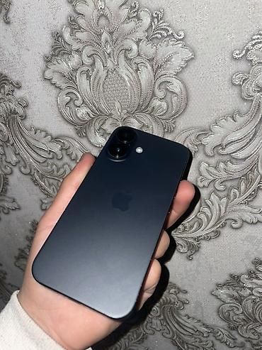 Apple iPhone: IPhone 16, Б/у, 128 ГБ, Midnight, Чехол, 91 % — 1