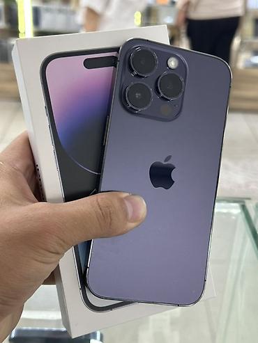 IPhone 14 Pro, Б/у, 512 ГБ, Deep Purple, Коробка, 79 % at lalafo.kg IPhone 14 Pro, Б/у, 512 ГБ, Deep Purple, Коробка, 79 %
