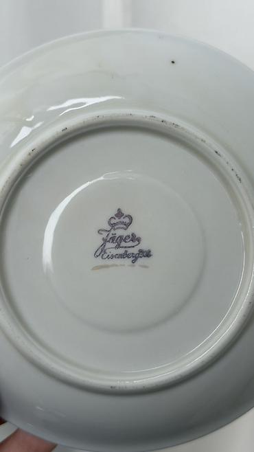 cay: Çay dəsti, rəng - Qızılı, Farfor, 10 nəfərlik, Almaniya — 3