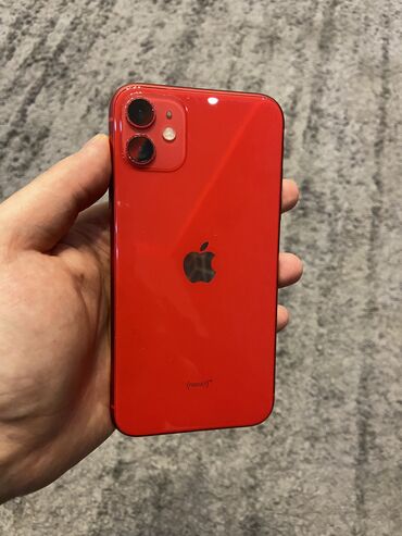 Apple iPhone: IPhone 11, Б/у, 128 ГБ, Красный, 84 %