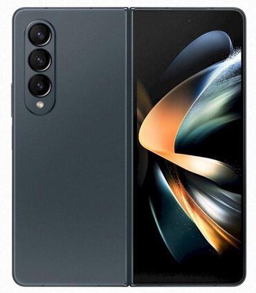 телефоны смартфоны: Samsung Galaxy Z Fold 4, Б/у, 256 ГБ, цвет - Черный, 2 SIM