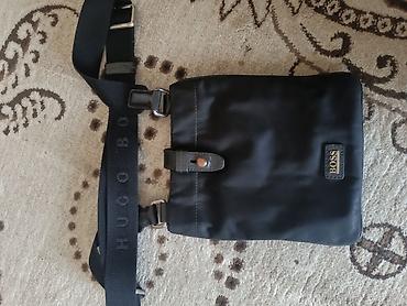 tote bag: HUGO BOSS kişi çiyin çantası - Rəng: qara - Material: sıx, dayanıqlı — 3