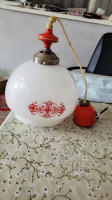 Часы для дома: Люстра, 1 лампа, Металлический